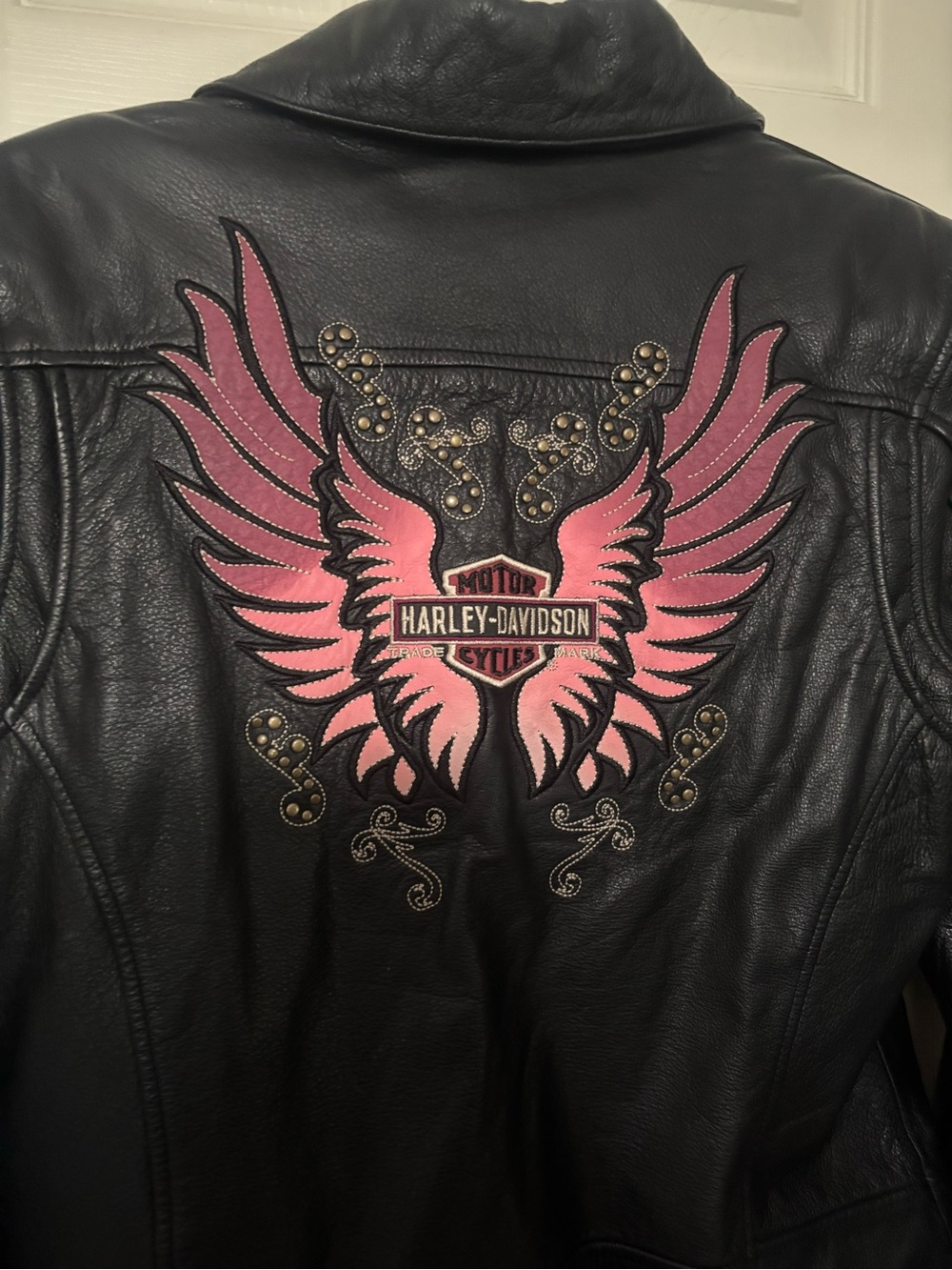 Black Harley-Davidson Leather Women's Zip Jacket Size Medium - Picture 7 of 7